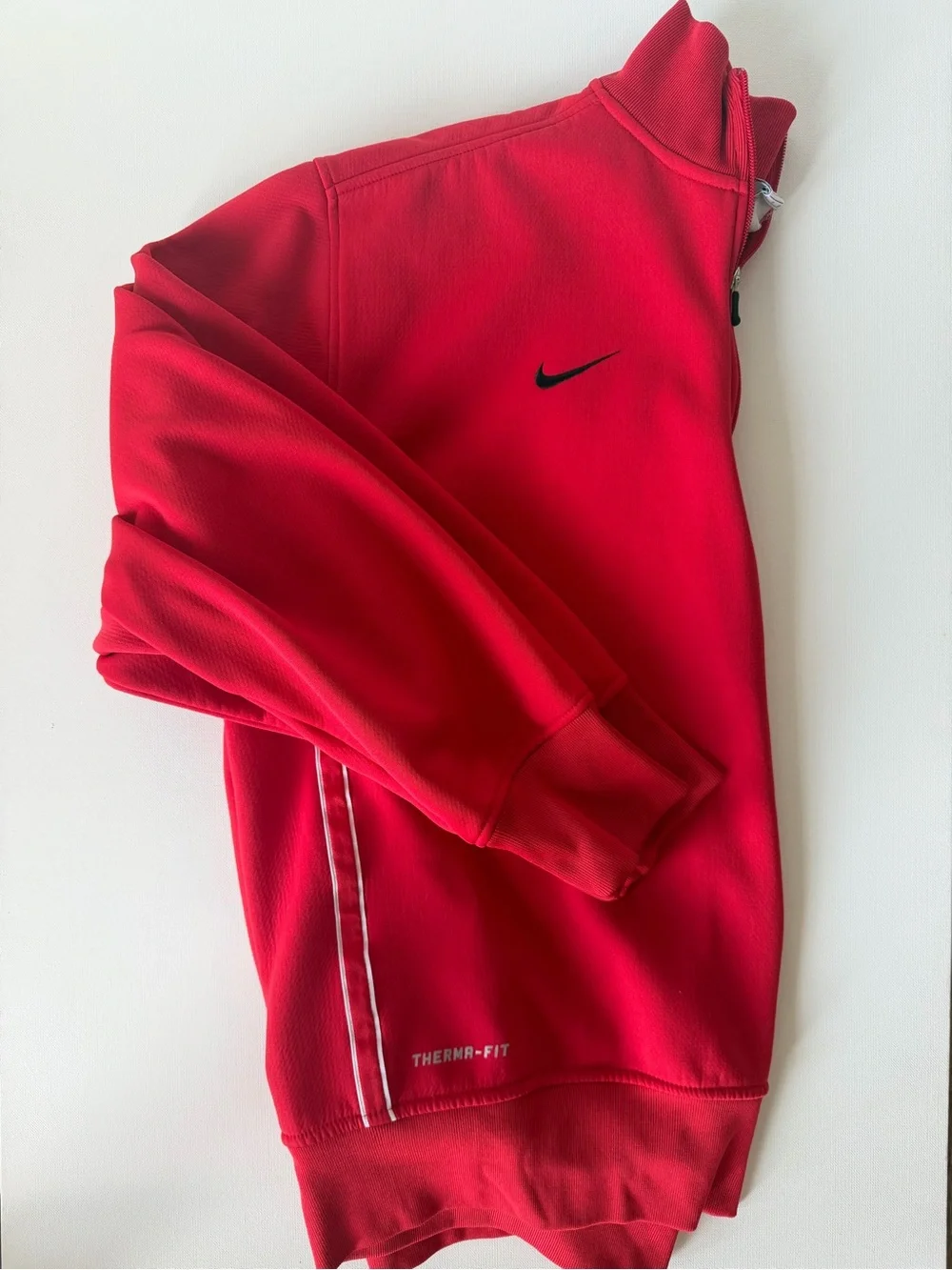 Y2K 2000’s Manchester United Nike Red Quarter-Zip Pullover